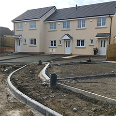 Road and edging kerb, Ceredigion